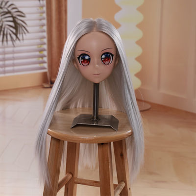 comprar La vida como una verdadera gracia anima la seda el pelo largo recto el maquillaje y las pestañas la cabeza de la muñeca sexual y la decoración de Halloween la muñeca de amor meticulosamente diseñada para una autenticidad y placer sin igual Fabricación en línea